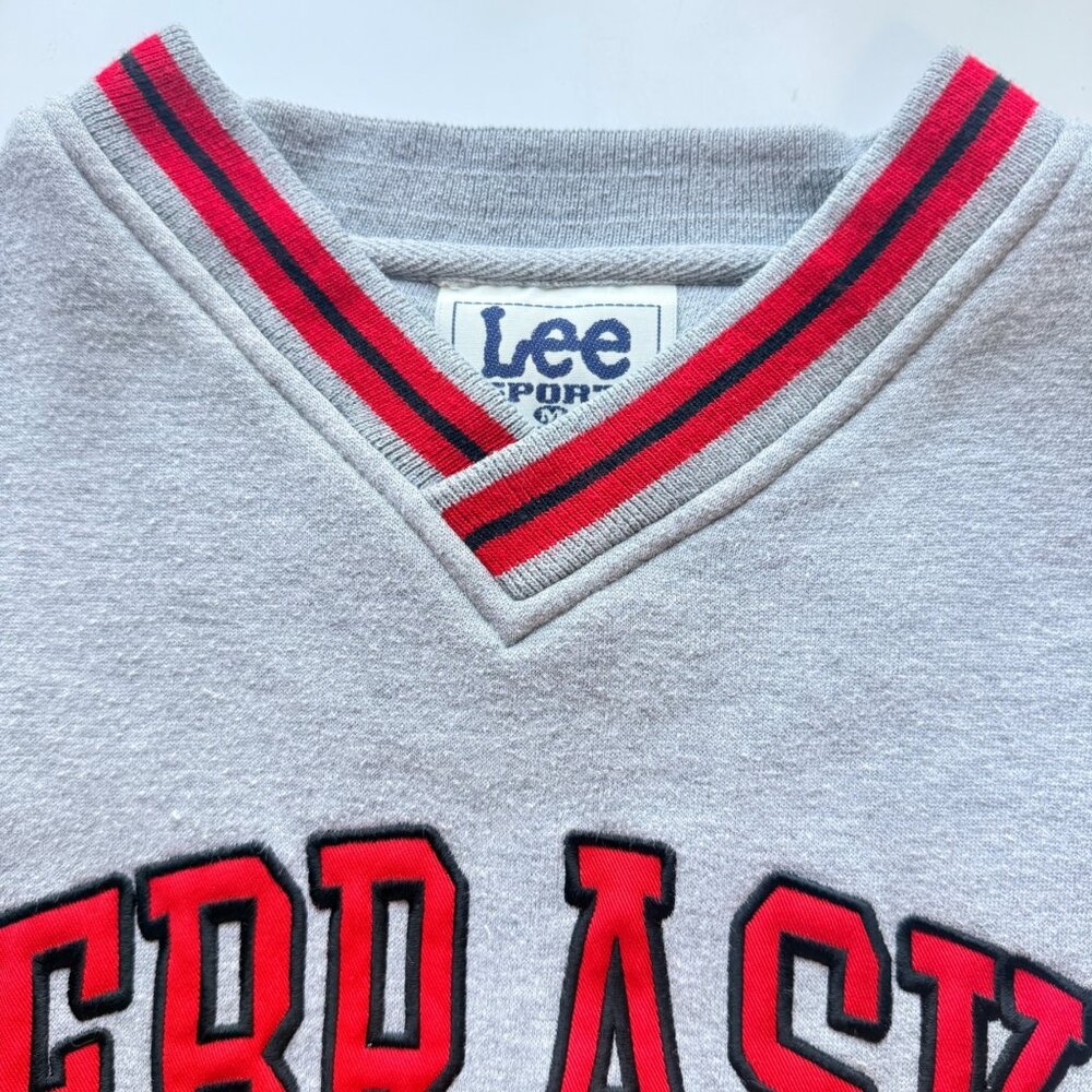 Lee Sport Sweatshirt Mens M Gray Nebraska Huskers Vintage 2001 Y2K Collegiate Pu - Picture 9 of 11